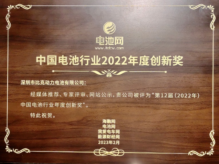 比克动力获中国新能源行业年度创新奖，突破创新推动高质量发展